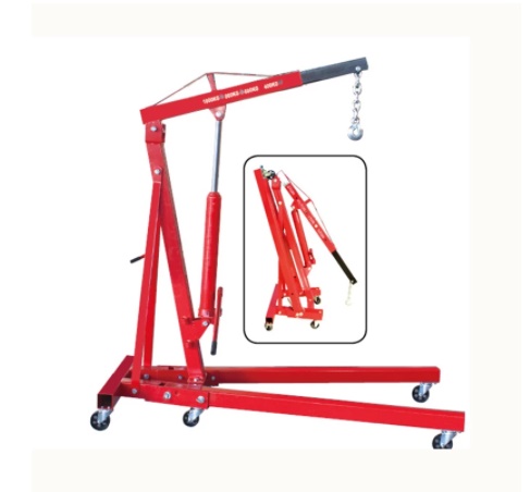 2 ton Taşınabilir Hidrolik Motor Vinç Katlanır Vinç