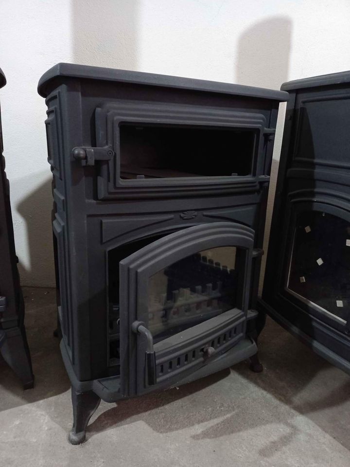 2.el fırınlı döküm şömine soba