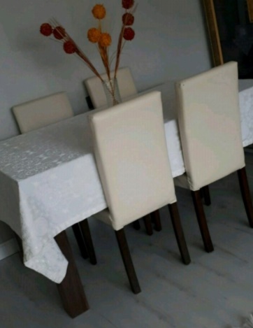 6 kişilik ikinci el yemek masa sandalye