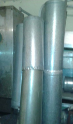 ikinci el krom havalandırma bacası